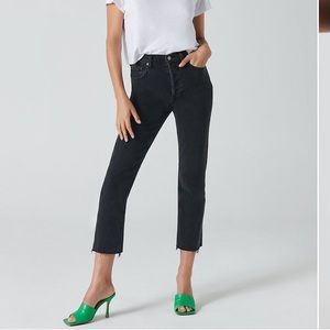 Denim Forum: Arlo High Rise Straight Black Jeans